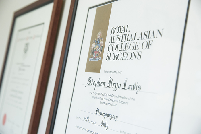 Dr Stephen B. Lewis Certificate